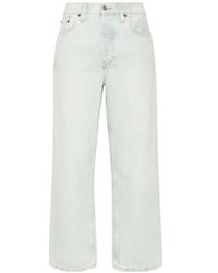 RE/DONE - Loose Crop Jeans - Lyst