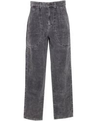 Isabel Marant - Isabel Marant Étoile Onyta Straight Leg Trousers - Lyst