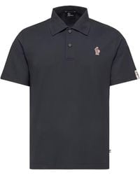 Moncler - Grenoble Logo-Patch Short-Sleeved Polo Shirt - Lyst