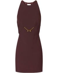 Elisabetta Franchi - Double Layered Crêpe Dress - Lyst