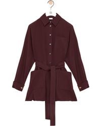 Loewe - Belted Pocket Shirt Top - Lyst
