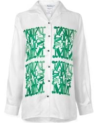 Max Mara - Patterned Long-Sleeve Shirt - Lyst