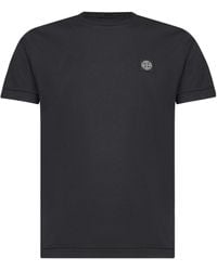 Stone Island - Logo Cotton T-Shirt - Lyst