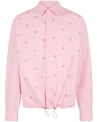 DSquared² - Embroidered Drawstring Shirt - Lyst