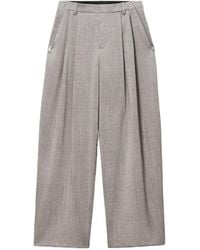 Alexander Wang - Mid-Rise Pleated Zip-Pockets Wool Trousers - Lyst