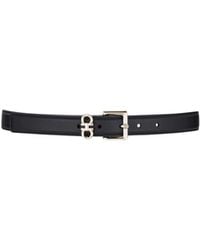 Ferragamo - Ferragamo Donna H 25 Logo Buckle Belt - Lyst