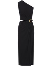 Bottega Veneta - Buckle Detailed Sleeveless Midi Dress - Lyst