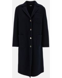 Thom Browne - Bell Sleeve Boiled Wool Overcoat - Lyst