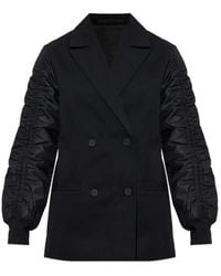 AllSaints - Lorna Ruched-Sleeve Blazer - Lyst