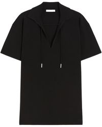 Max Mara - Short-Sleeved Drawstring Polo Shirt - Lyst