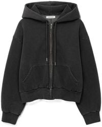 Low Classic - Washed Cotton Zip-Up Hoodie - Lyst