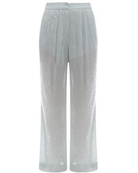 ROTATE BIRGER CHRISTENSEN - Sequin-Embellished Pleated Trousers - Lyst