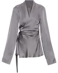 Rick Owens - Draped Wrap Top - Lyst