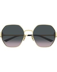 Gucci - Eyewear Irregular Frame Sunglasses - Lyst