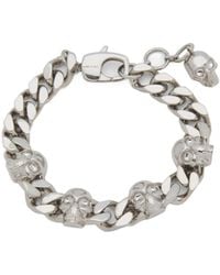 McQueen - Skull Chain Bracelet - Lyst