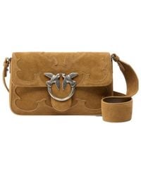 Pinko - Love One Slouchy Mini Shoulder Bag - Lyst