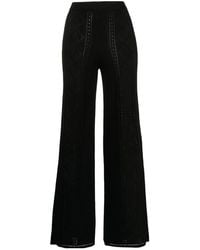 Marine Serre - Crescent Moon Patterned High-Waist Trousers - Lyst