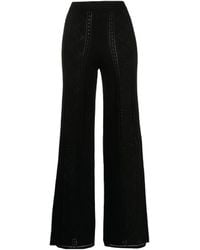 Marine Serre - Crescent Moon Patterned High-Waist Trousers - Lyst