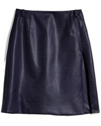 Gucci - Prince Of Wales Chintzed Wool Mini Skirt - Lyst