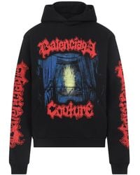 Balenciaga - Graphic Printed Medium-Fit Hoodie - Lyst