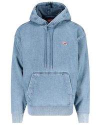 DIESEL - Hooded Long-Sleeved Hoodie - Lyst