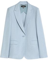 Weekend by Maxmara - Single-Breasted Linen Blazer - Lyst