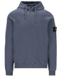 Stone Island - Logo-Patch Drawstring Pullover Hoodie - Lyst