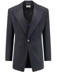 Saint Laurent - Single-Breasted Long-Sleeved Jacket - Lyst