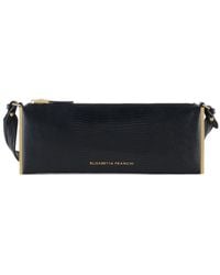 Elisabetta Franchi - Over-The-Shoulder Bag With Lizard Print - Lyst