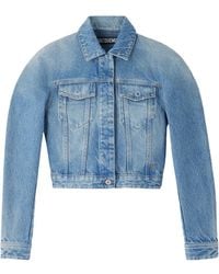 Jacquemus - The Ovalo De-Nîmes Denim Jacket - Lyst