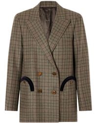 Blazé Milano - Everyday Checked Wool And Cashmere-Blend Jacket - Lyst