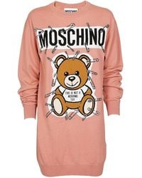 Moschino - Teddy Bear Inlaid Jumper Sweater - Lyst