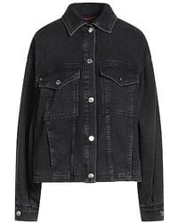 MAX&Co. - Solid Color Denim Jacket - Lyst