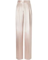 Tom Ford - Polka Dot Satin Straight Leg Trousers - Lyst