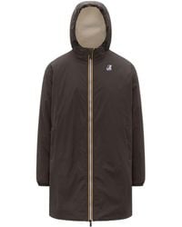 K-Way - Le Vrai 4.0 Teddy Hooded Jacket - Lyst