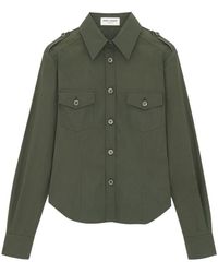 Saint Laurent - Buttoned Long-Sleeved Shirt - Lyst