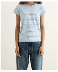 Rag & Bone - Slub Stripe T-Shirt - Lyst