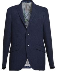 Etro - Single-Breasted Long-Sleeved Jacket - Lyst