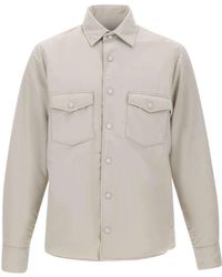 Eleventy - Snap-Button Shirt Jacket - Lyst