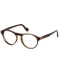 Moncler - Eyewear Round Frame Glasses - Lyst