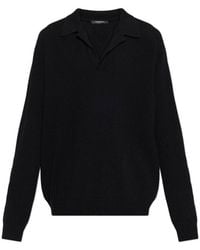 Balmain - Collared Knit Long-Sleeve Sweater - Lyst