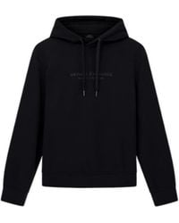 ARMANI EXCHANGE - Long-Sleeve Logo-Detail Hoodie - Lyst