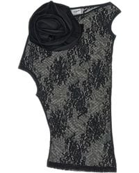 VAQUERA - Asymmetric Floral Lace Top - Lyst