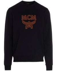MCM - Logo Embroidered Jumper - Lyst