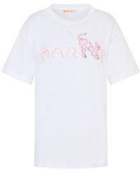 Marni - Animal Alphabet Logo T-Shirt - Lyst