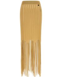 Balmain - Fringed Skirt - Lyst