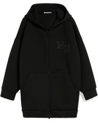 Max Mara - Logo Embroidered Zip-Up Hoodie - Lyst