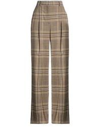 Tory Burch - Check Loose Fit Trousers - Lyst