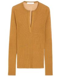 Max Mara - V-Neck Long-Sleeved Top - Lyst