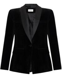 Balmain - Single-Breasted Velvet Blazer - Lyst